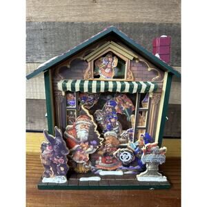 Christmas Traditions Nostalgic Animated Musical Toy Shop In Box